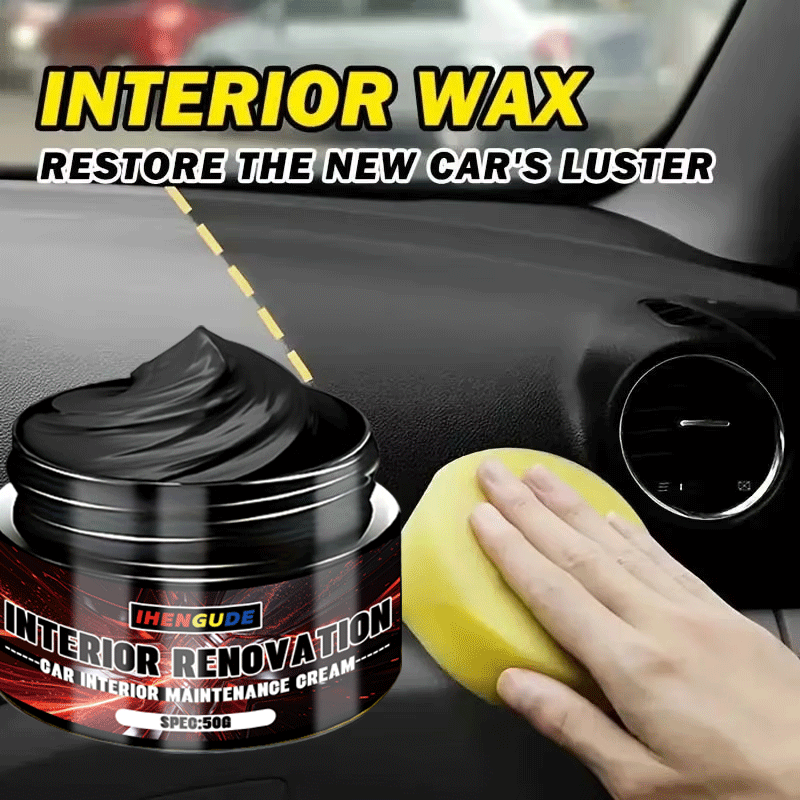 Leather Cleaner Interior - 50g Car Interior Maintenance Cream Blackening