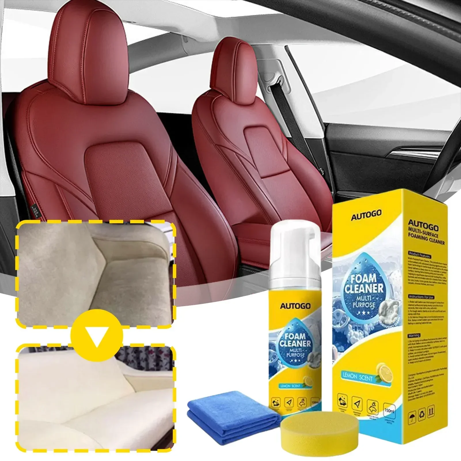 150ml Multipurpose Foam Cleane - Leather Cleaner Interior recension och pris