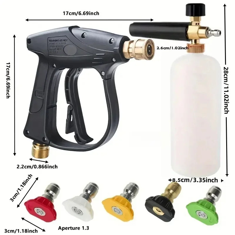 High Pressure Cleaning Water G - Pressure Washer Foam Gun recension och pris